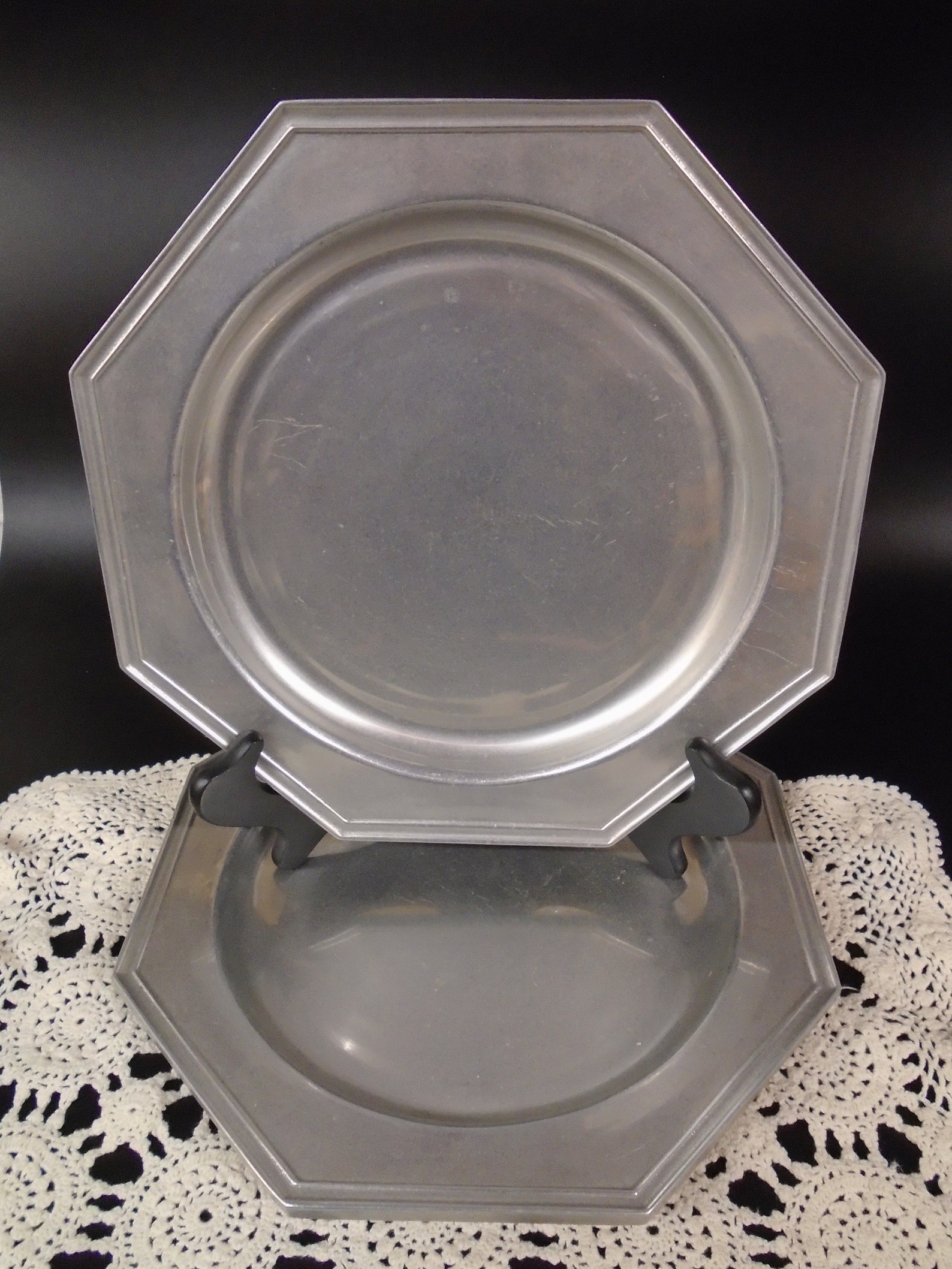 Wilton RWP Armetale Octagon Dinner Plates Mullberry Hill Pair Etsy