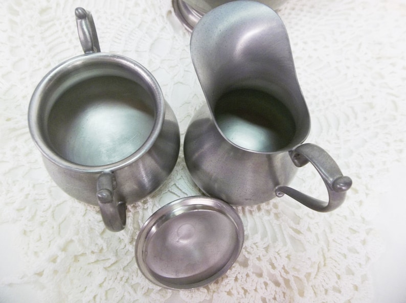 Kirk by Hanle Pewter Tea Service Set Colonial Style Tea Pot Etsy