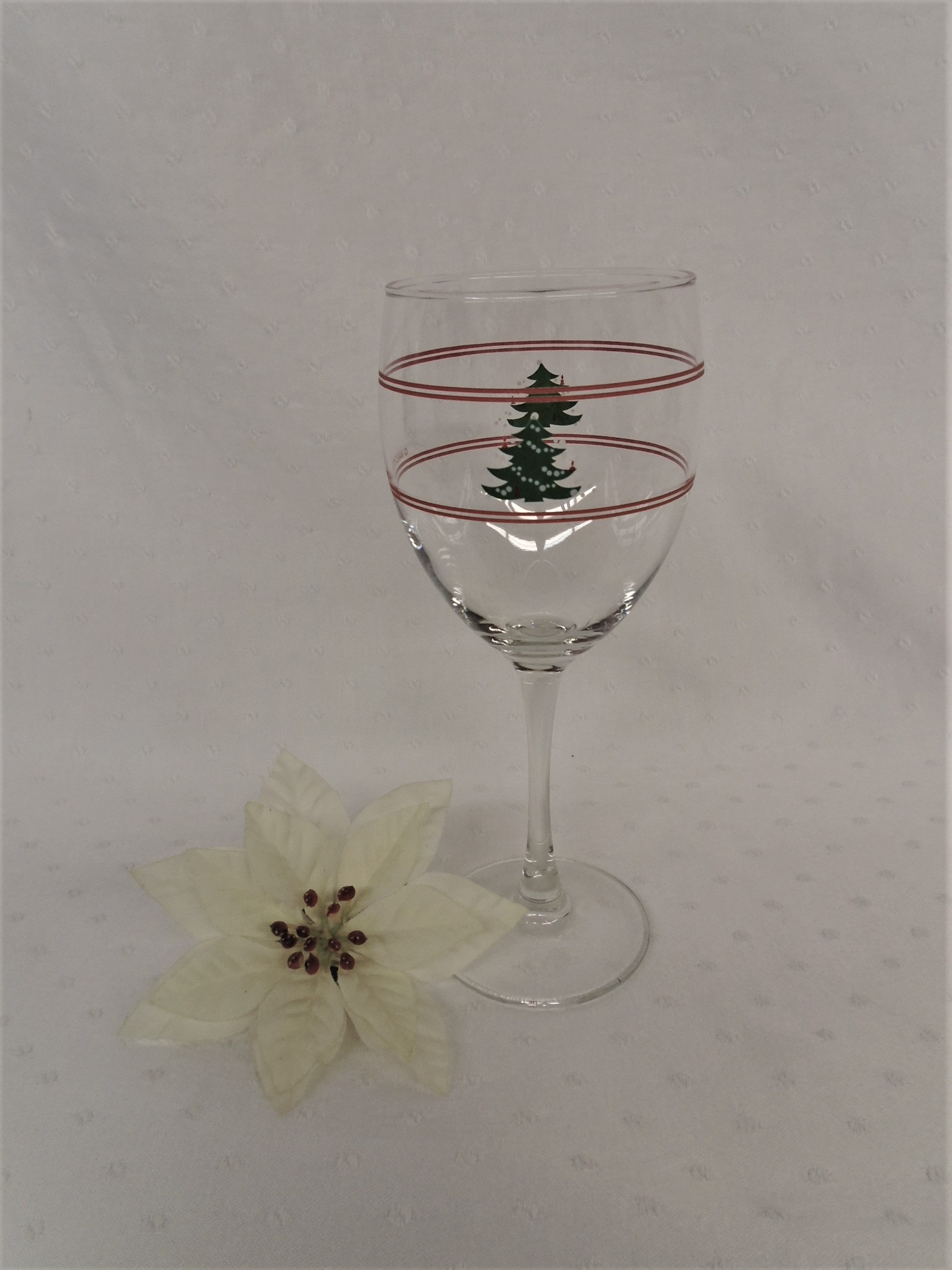 Waechtersbach christmas tree wine glasses