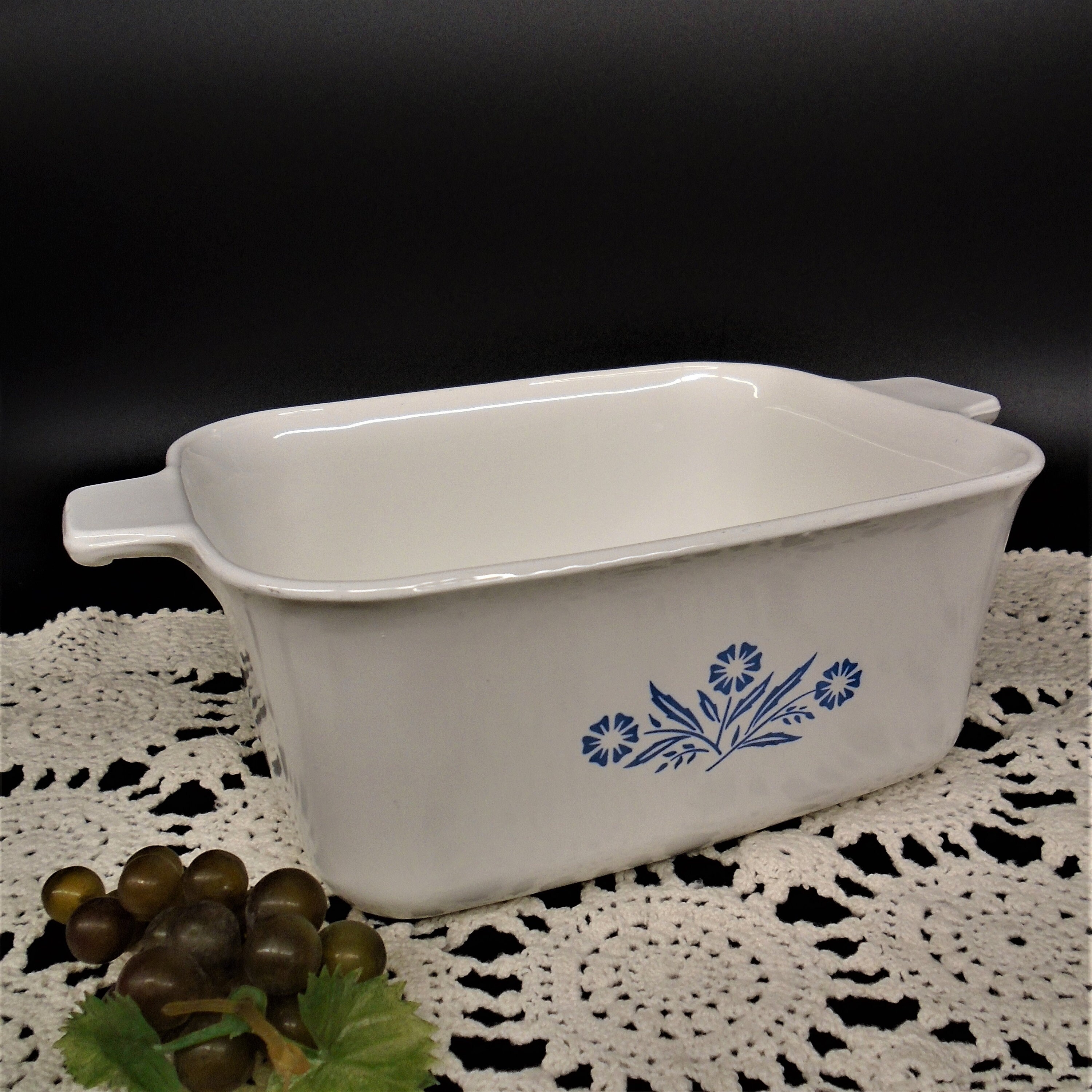 Corning Ware Blue Cornflower Loaf Pan P4B 1.5 Quart Etsy