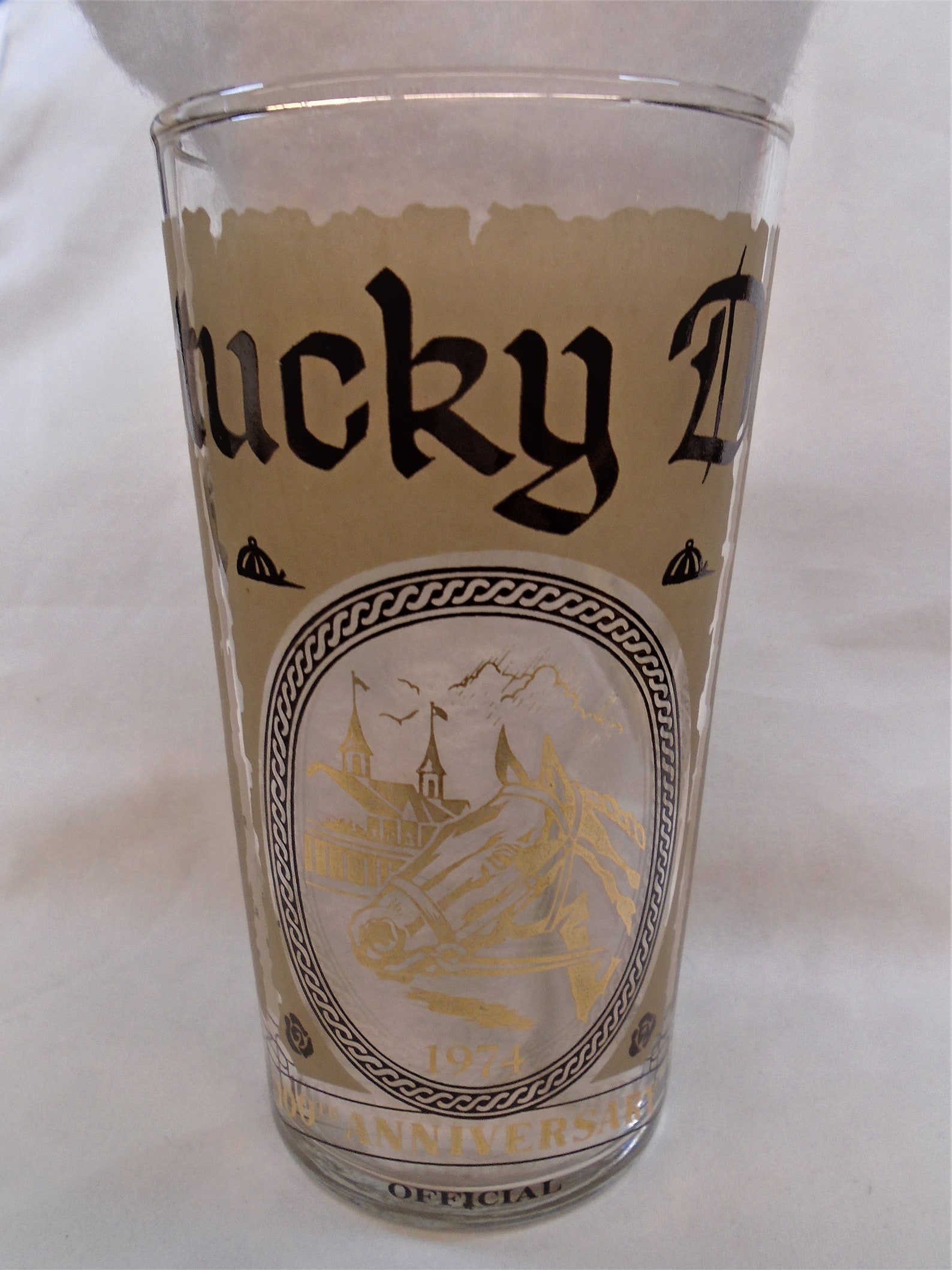Kentucky Derby 100th Anniversary 1974 Official Souvenir Glass Etsy