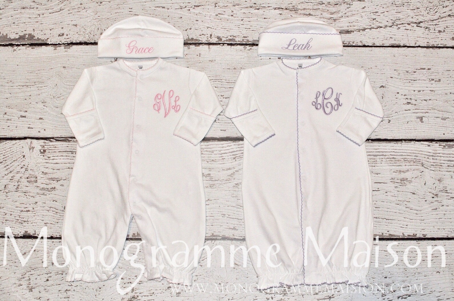 Twins Coming Home Outfit Newborn Gown Twins Gift Baby Etsy