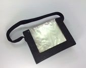 Vintage Zell Fifth Avenue Makeup Compact Purse Mother Of Pearl Needs Cleaned Used