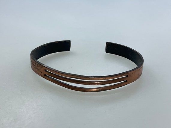 Vintage 6.25” Bracelet Copper Used - image 1