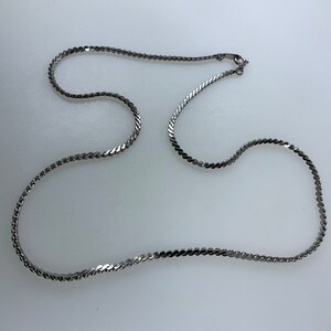 Vintage 18” Necklace Silver Toned Chain Used