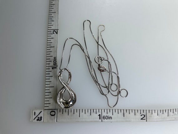 Vintage 18” Necklace Sterling Silver 925 Figure E… - image 2