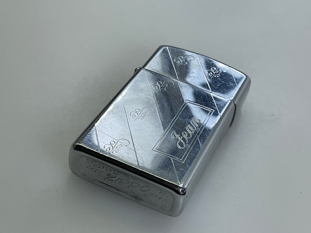 Vintage Zippo Lighter 1974 Engraved Jean Jesse and Bob 121276
