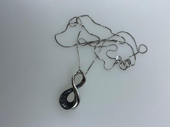 Vintage 18” Necklace Sterling Silver 925 Figure E… - image 1