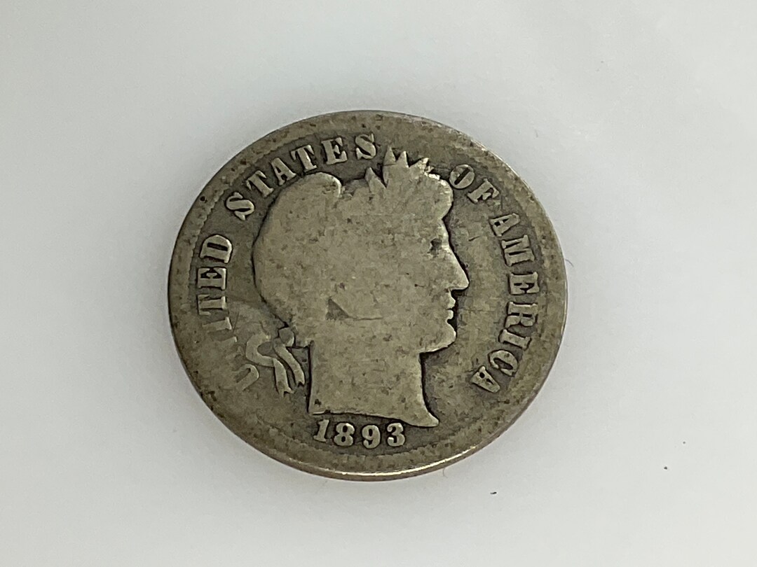 1893-S Seated Liberty One Dime Coin Money Used - Etsy