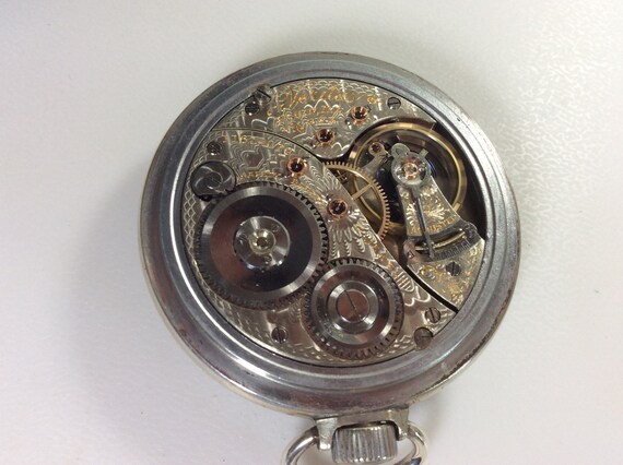 Vintage Elgin Veritas Pocket Watch No 11614079 18… - image 5