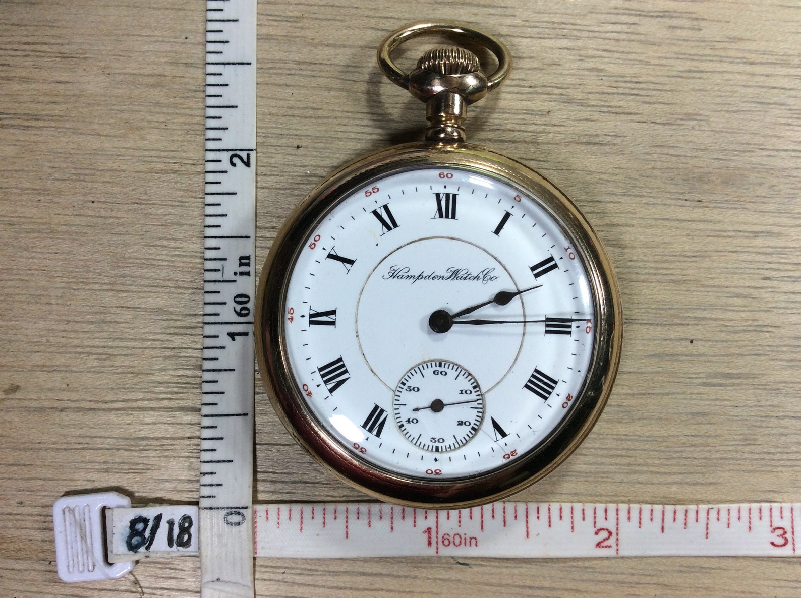 Vintage Hampton Watch Company Pocket Watch Canton Ohio Serial Etsy