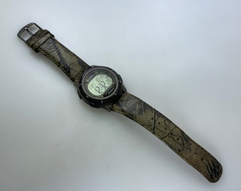 Vintage Timex Watch Expedition Digital With Camo Band Working Condition Used