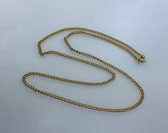 Vintage 20” Necklace Gold Toned Chain Used