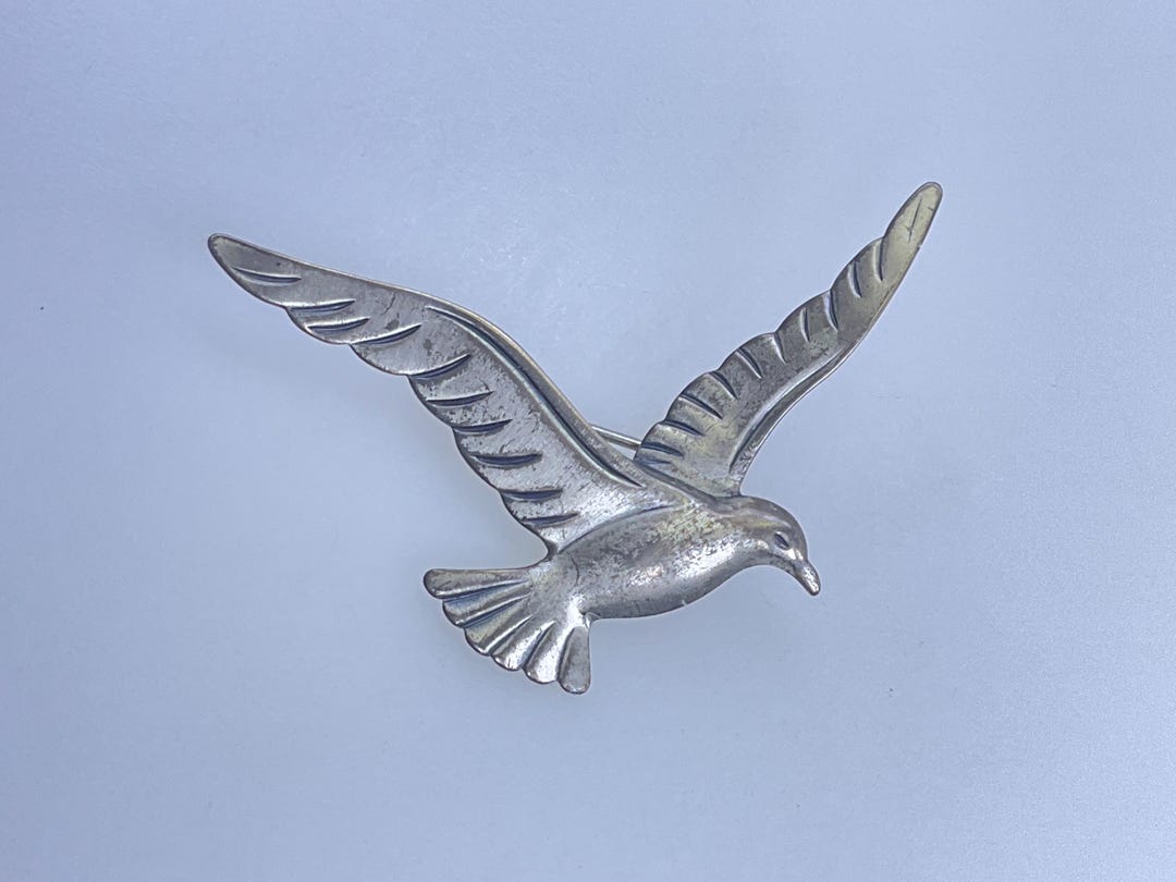 Vintage Beau Pin Brooch Sterling Silver 925 Bird Used - Etsy