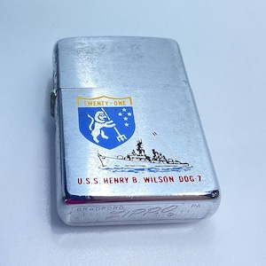 Vintage 1969 Zippo Lighter USS Henry B Wilson DDG 7 Untested Used