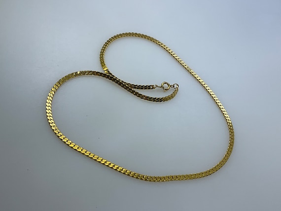 Vintage 18” Necklace Gold Toned Chain Used - image 1