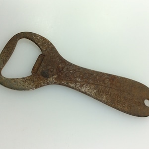 Vintage Bottle Opener Iroquois Indian Head Beer Rusty Needs Cleaned Used
