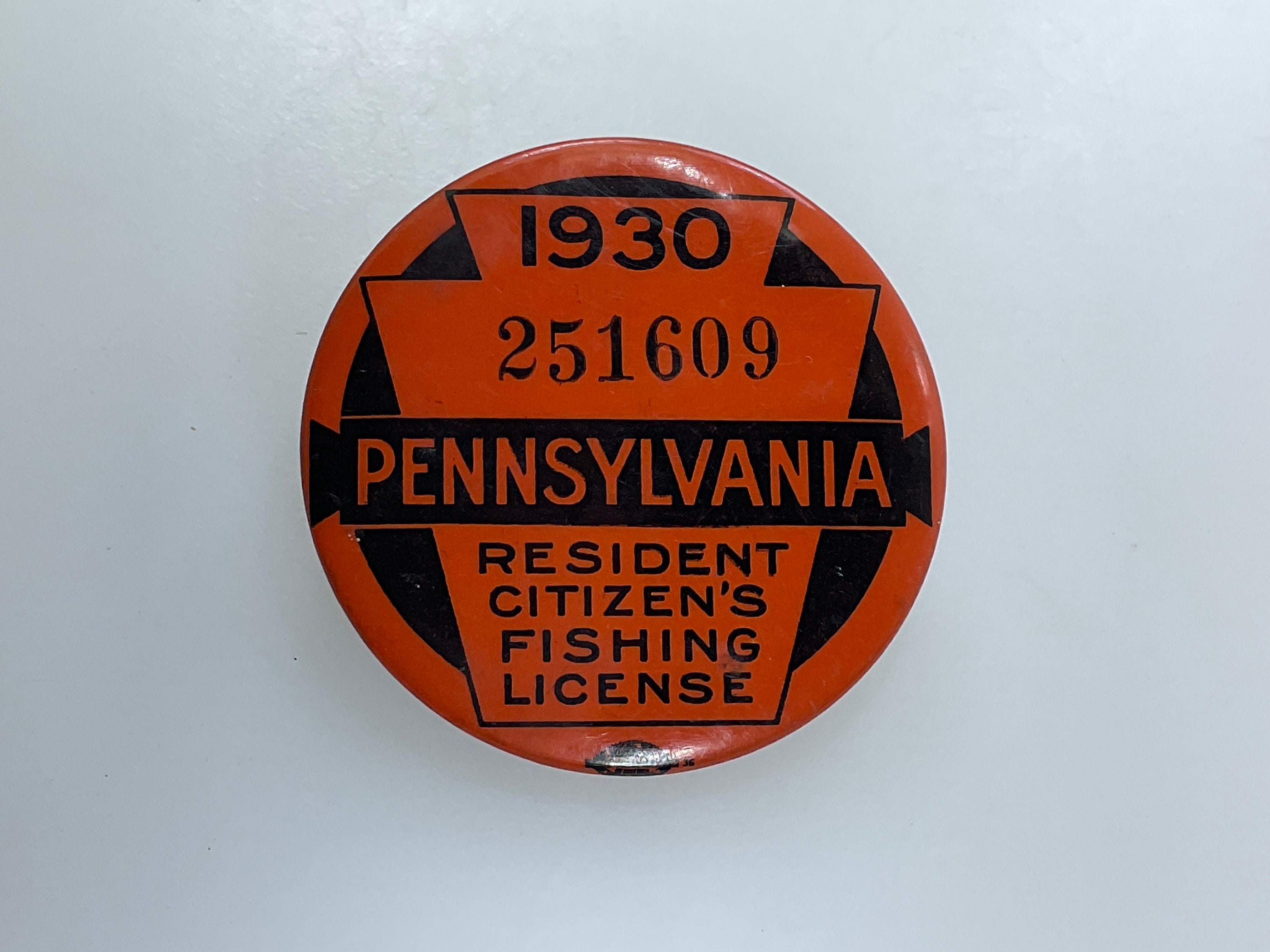 Fishing License Pin 
