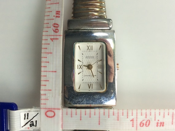 Vintage Ecclissi Wrist Watch Sterling Silver 925 … - image 2