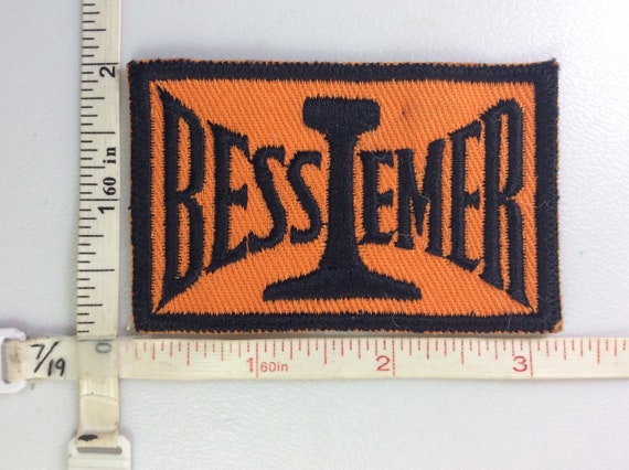 Vintage Patch Bessemer Railroad Black And Orange … - image 1