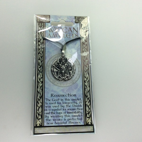 TEAMER Wiccan Talisman Of Wisdom Key Of Solomon Pentacle Pendant - Silver Plated Rope Chain Necklace