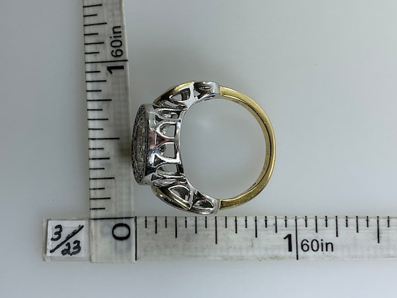 Vintage Ring Size 5 Sterling Silver 925 Gold Wash… - image 2