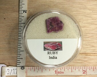 Vintage India Ruby Stone Specimen Used Lot AF