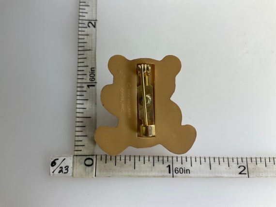 Vintage Hallmark Pin Brooch Teddy Bear With Bow B… - image 2