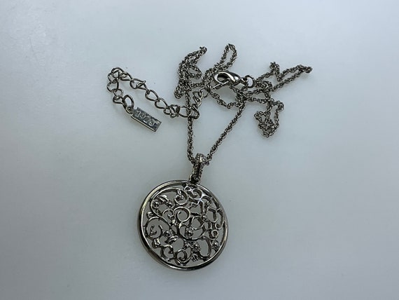 Vintage 1928 Company 16”-19” Necklace Silver Toned
