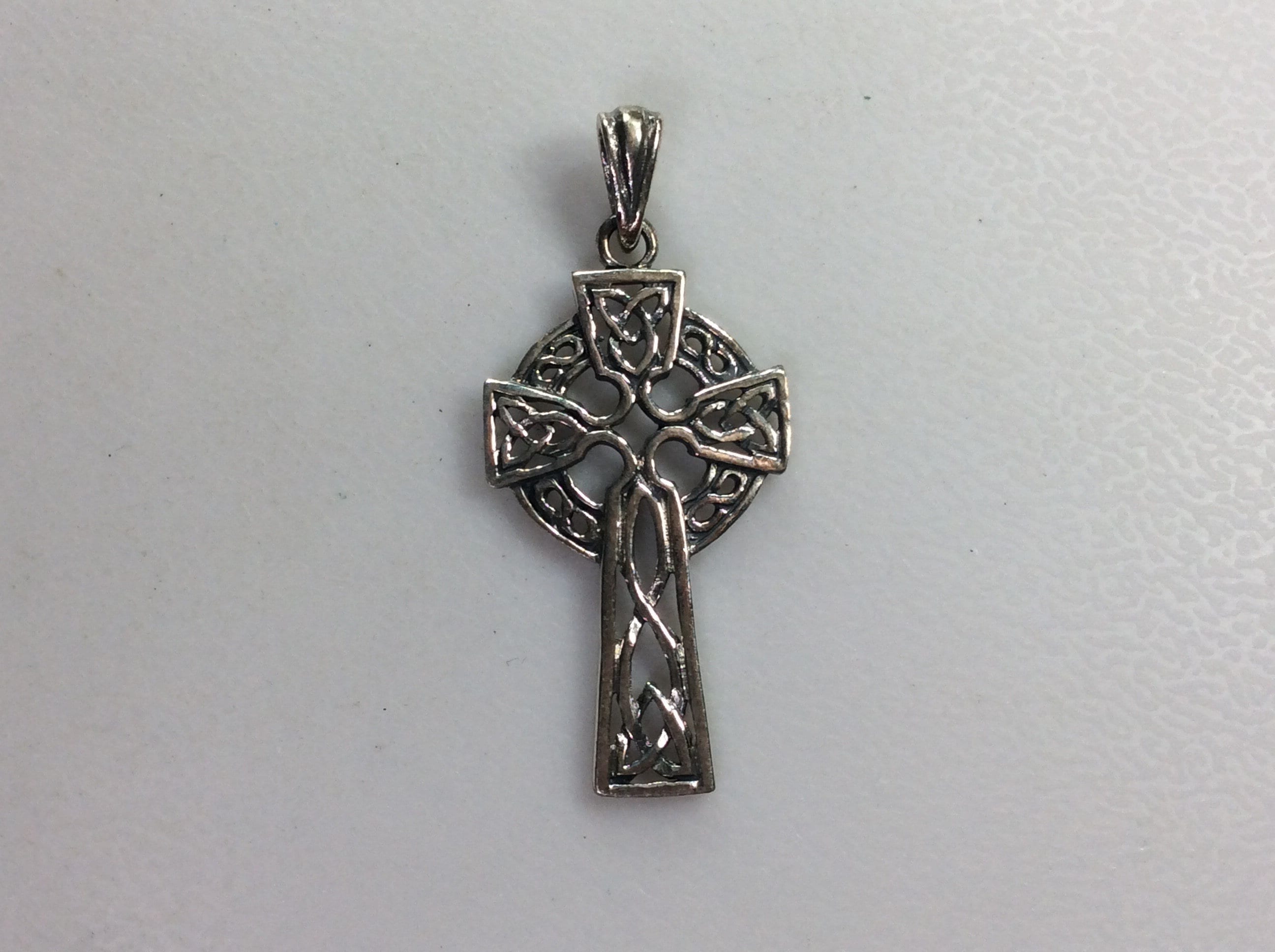 Vintage Pendant Sterling Silver 925 Cross Celtic Knot Design Used - Etsy