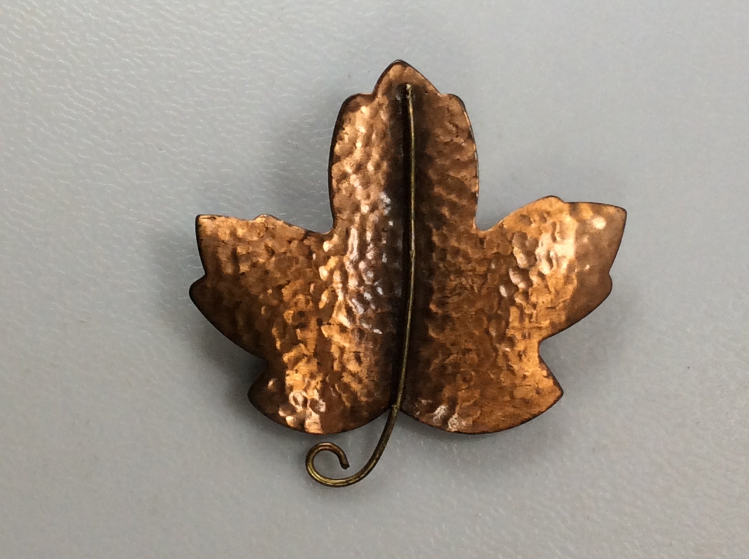 Vintage Copper & Orange Preserved Maple Leaf Brooch – The Mustard