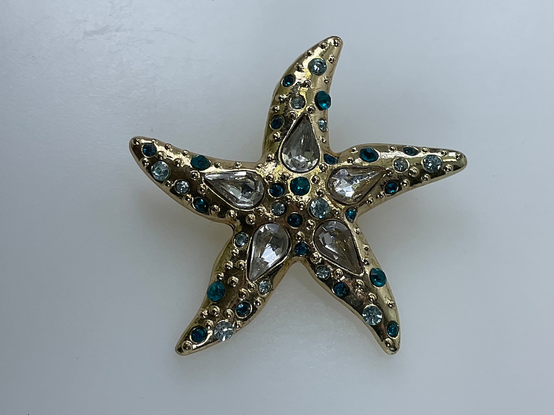 Vintage Polished Gold Starfish Bracelet