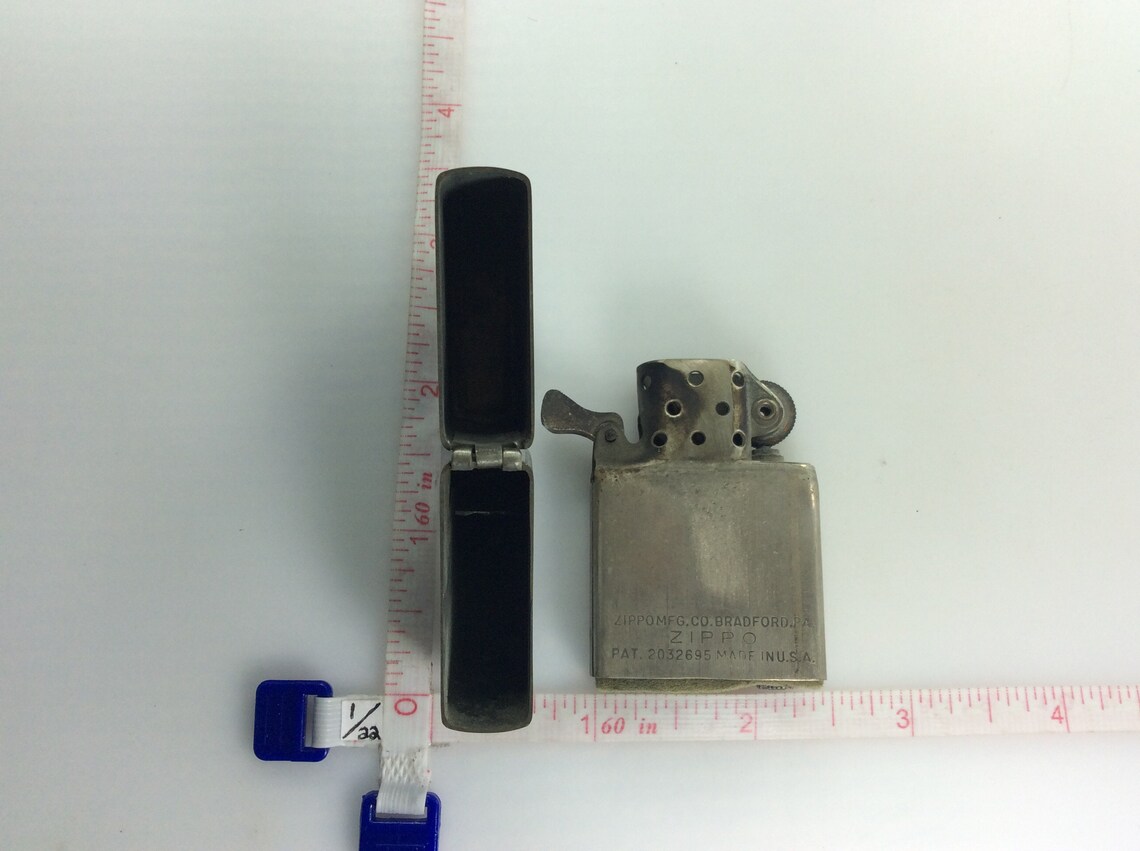 Vintage Zippo Lighter 3 Barrel Hinge Weak USS Missouri Etsy