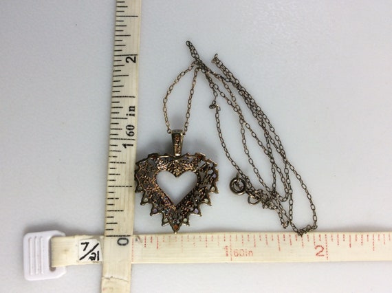 Vintage 18" Necklace Sterling Silver 925 Gold Was… - image 2
