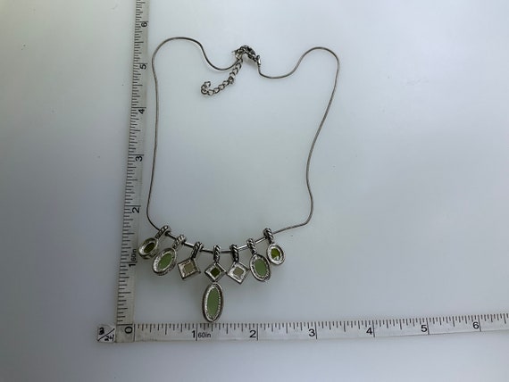 Vintage 16”-18” Necklace Silver Toned Chain With … - image 2