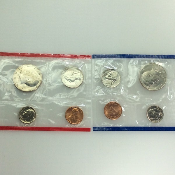 1984 US Coin Sets Uncirculated Philadelphia And Denver Mints Used