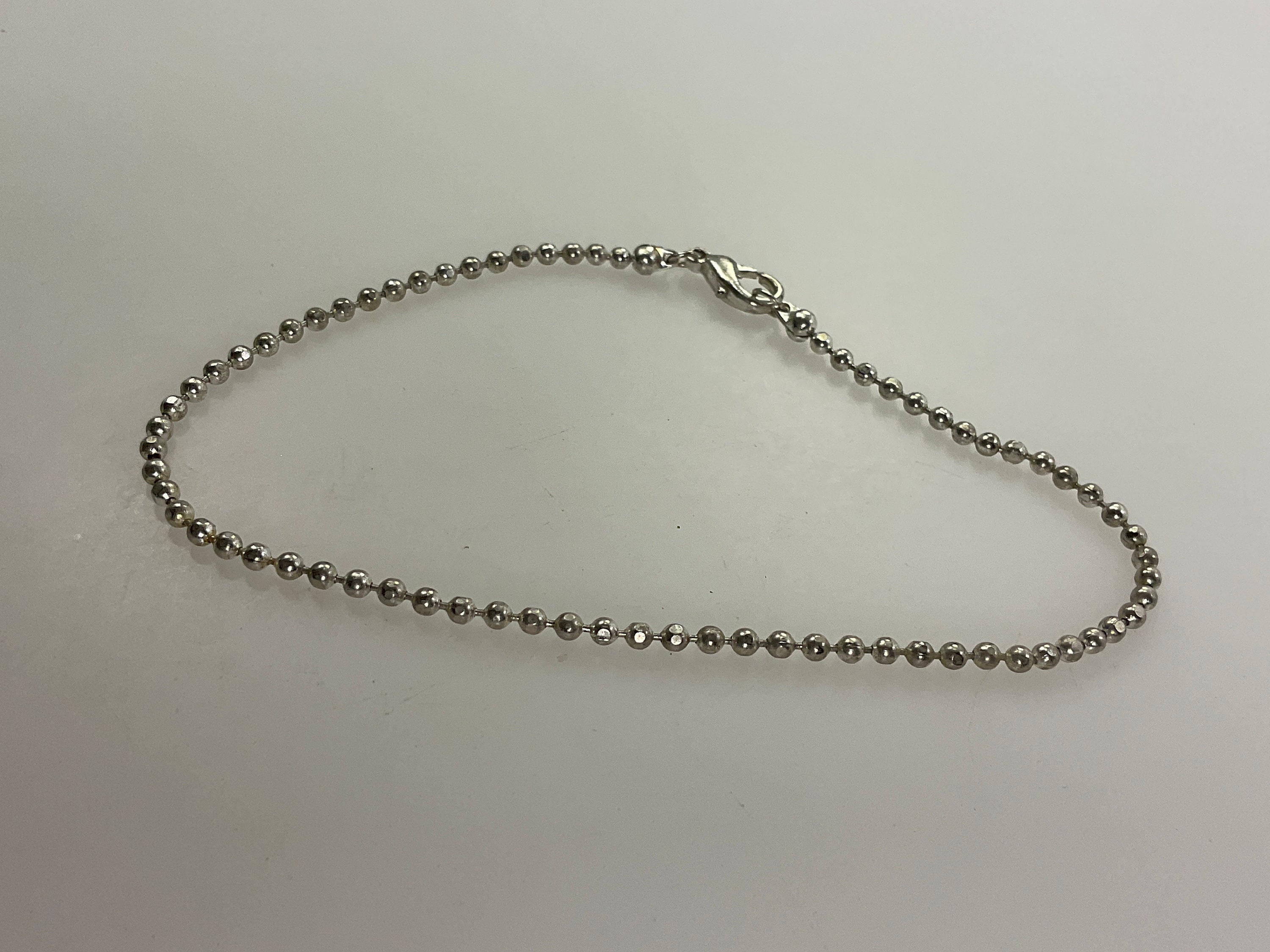 アクセサリー Vintage paper ball chain bracelet Sterling Silver Papaerclip Chain Bracelet With a Gift
