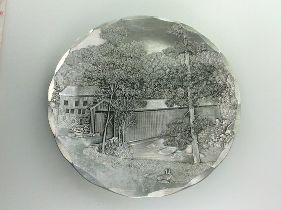 Vintage Wendell August Forge Aluminum Collector Plate Mcconnell