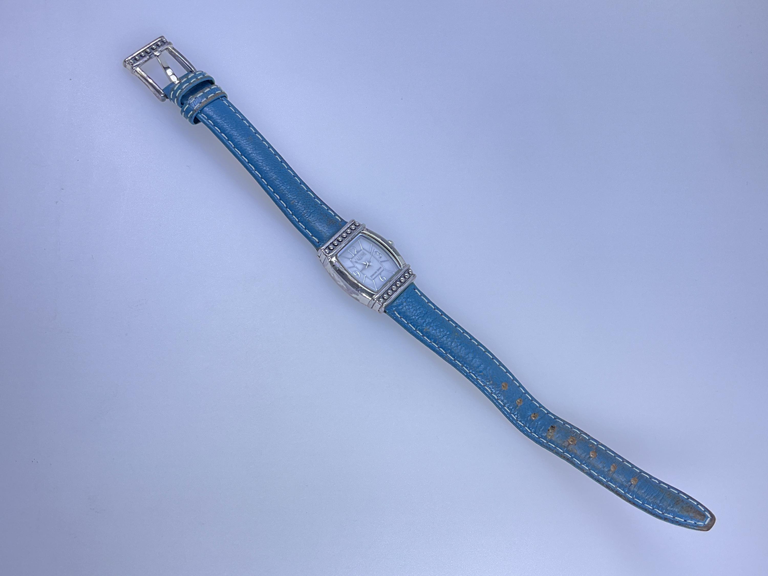 Silver Vintage Watch Blue Face - Etsy