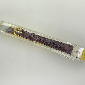 Vintage Hirsch Watch Band Brown Saffian Old Stock