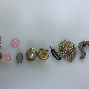 Vintage Odd Lot Of Assorted Jewelry As Is Used