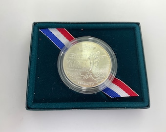 1991 United States Korean War Memorial Proof Silver In Case Coin Money Uncirculated Used