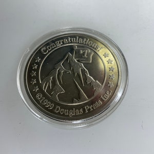 Vintage Souvenir Token 1999 King Of The Mountain 5th Anniversary Used