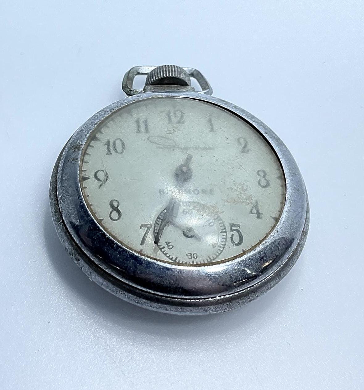 Vintage Ingraham Biltmore Pocket Watch Non Working as is Used