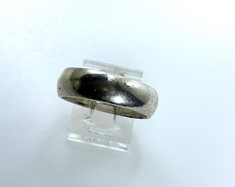 Vintage Ring Size 11 Sterling Silver 925 Plain Band Used