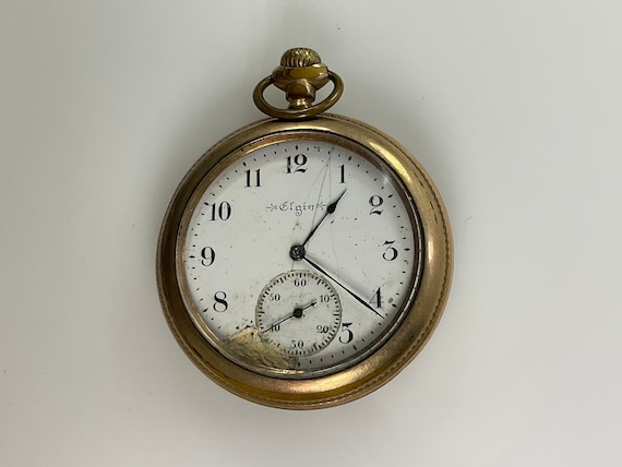 Vintage Elgin Pocket Watch Movt 8139850 Not Worki… - image 1