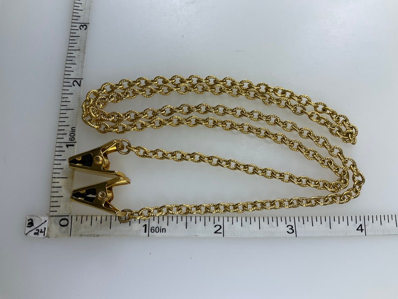 Vintage Eyeglasses Chain Gold Toned 24 Used image 2