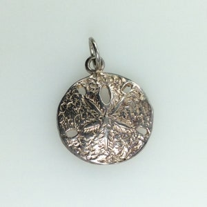 Vintage Pendant Sterling Silver 925 Sand Dollar Design Used