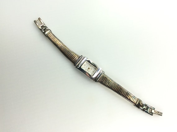 Vintage Ecclissi Wrist Watch Sterling Silver 925 … - image 1