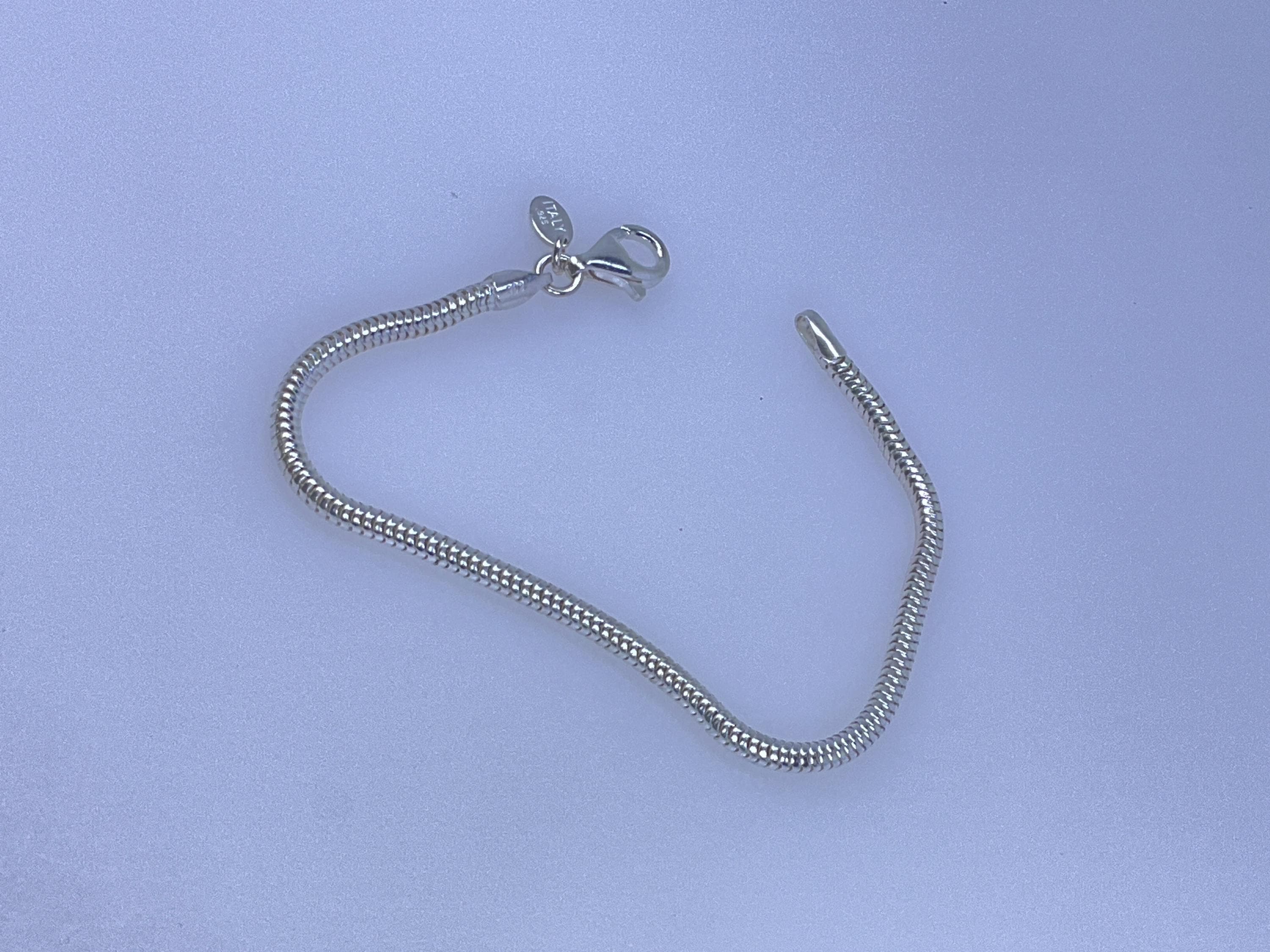 アクセサリー vintage silver925 snake chain bracelet Vintage 7” Bracelet Sterling Silver 925 Snake Chain Needs-cleaned